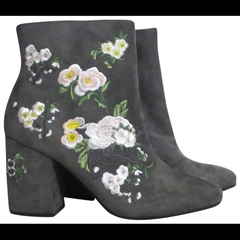 NWB Seven Dials Floral Brystol Booties Embroidered